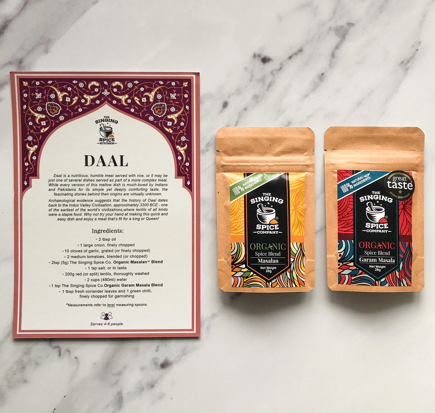 Authentic Daal - Masalan™ and Garam Masala Blend With Recipe Card